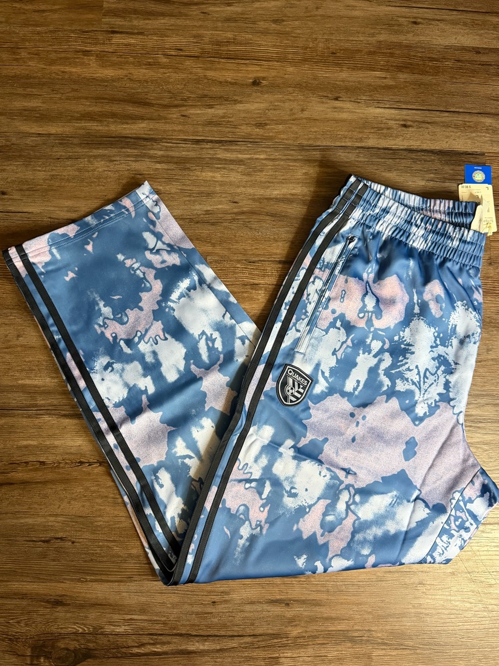 Adidas San Jose Quakes x Grateful Dead Tie Dye Firebird Track Pants $90 NWT Sz L